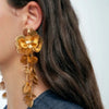 Golden Flower Girl Earrings