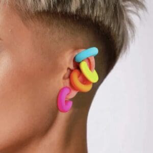 Matte Pink Ear Cuffs