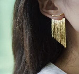 Golden Fringe Earrings