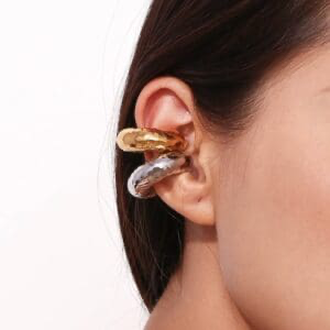 Gold Snake She Ear Cuff