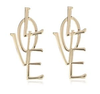 Gold LOVE Earrings