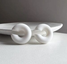  Matte White Ear Cuffs