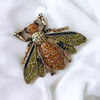 Multicolored Bee Brooch