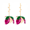 Pink Blooming Vine Earrings