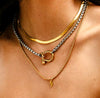 Horseshoe Two Metal Necklace