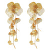 Golden Flower Girl Earrings