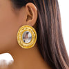 Two Tone Gold And Fabulous Earrings