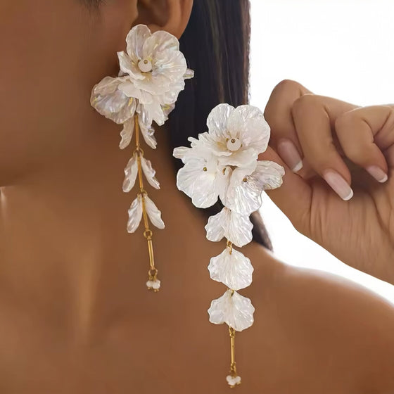 Radiant Petal Drop Earrings