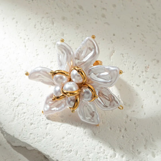 Mó orea Pearl Flower Ring