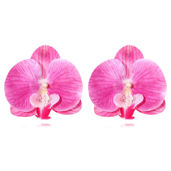 Pink Flower Girl Earrings