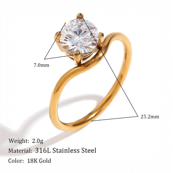 Radiant Solitaire Ring