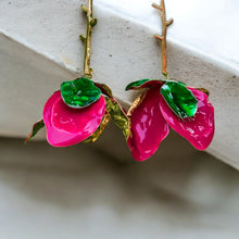  Pink Blooming Vine Earrings