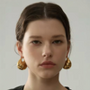 Radiant Ripple Hoops