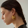 Radiant Ripple Hoops
