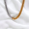 Two Tone Cuban Link Necklace