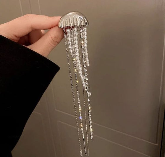 Jellyfish Pearl Brooch