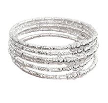  Silver African Girl Bangle Set