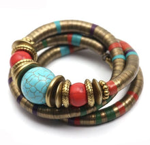  African Tie Blue Bracelets