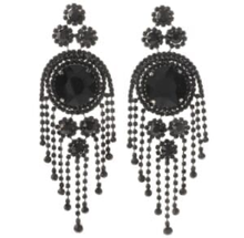  Elegance At It’s Best Black Earrings