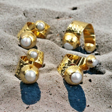  Golden Pearl Ring