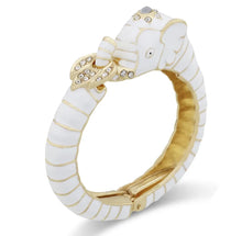  White And Gold Elephant Bracelet