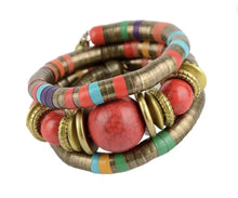  African Tie Red Bracelet