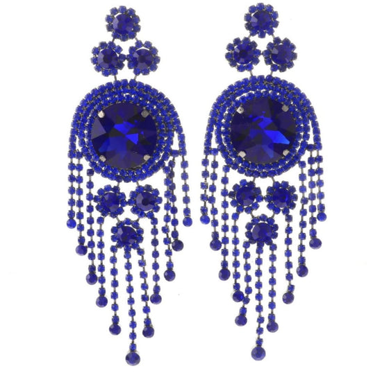 ELEGANCE AT IT’S BEST BLUE EARRINGS