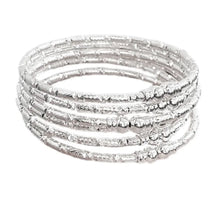  Sliver African Girl Bangle Set