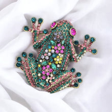  Multi Color Frog Brooch