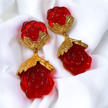  Golden Rose Petal Earrings