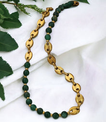  Greens Are Golden Necklace